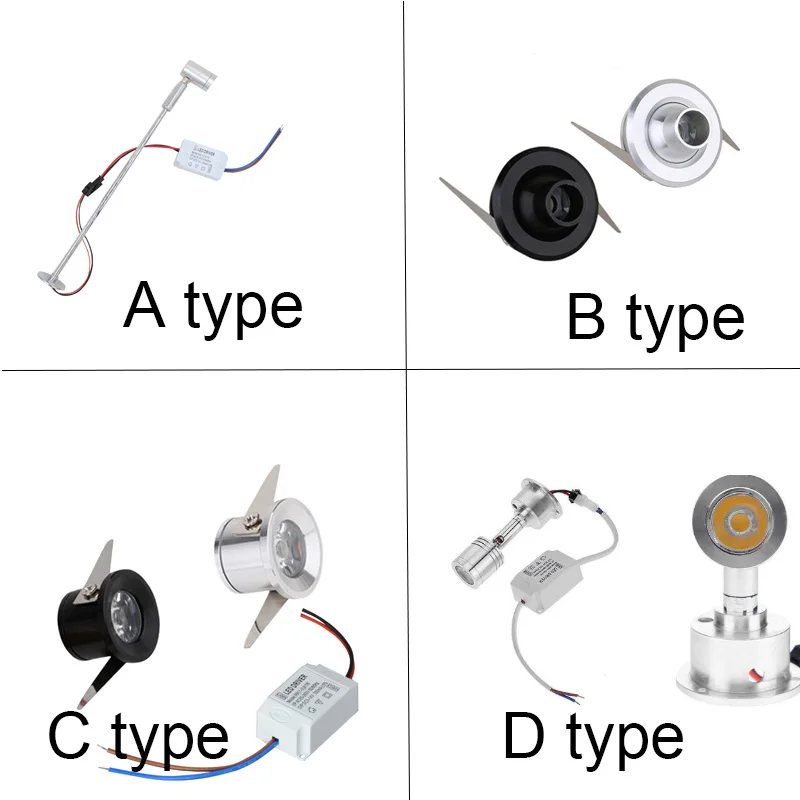 Светодиодный точечный светильник s мини светодиодный потолочный светильник s 1 Вт 3 Вт AC85-265v поверхностного монтажа светильник лампы для шкафа счетчик Витрина ювелирных изделий