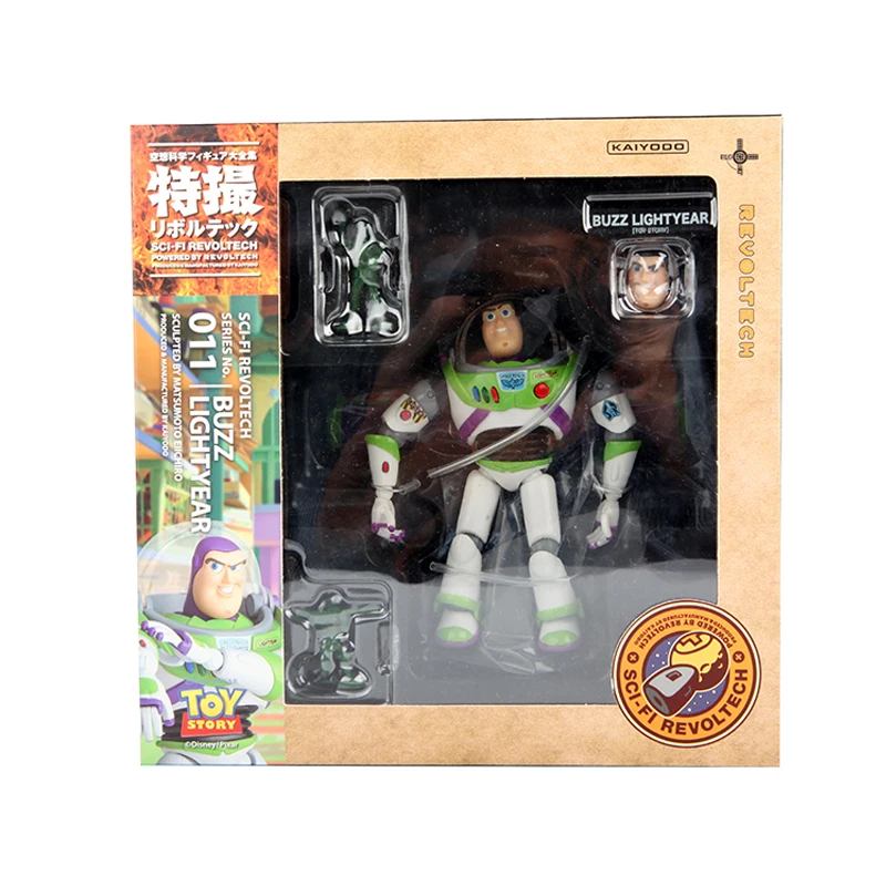 

Toy Story Series No 011 Buzz Lightyear Sci-Fi Revoltech Special PVC Action Figure Toy Boxed Child Toy Birthday Gift 12cm
