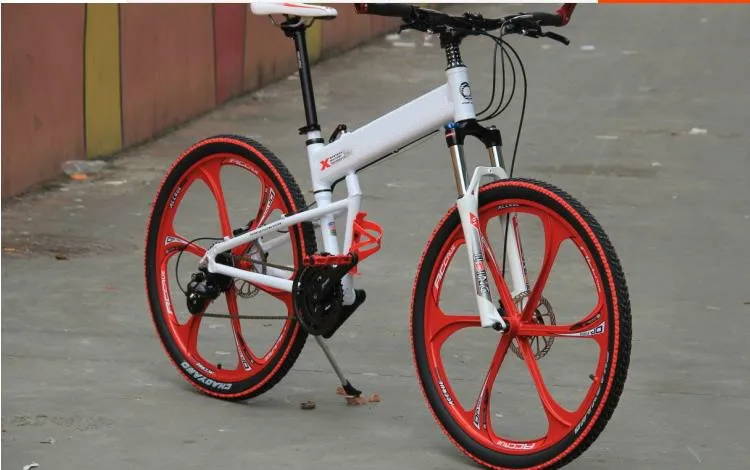 Perfect 26 inch folding frame   26er mountain bicycle man woman bike   21/24/27/30 speed  Hydraulic Disc  brakes 6