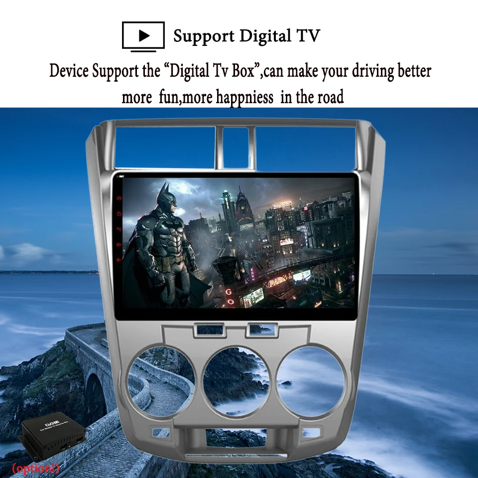 Flash Deal 10.1 inch Android 9.1 Car GPS Navigation For Honda City 2008-2014 Support Stereo Audio Radio Video Bluetooth DSP carplay System 17