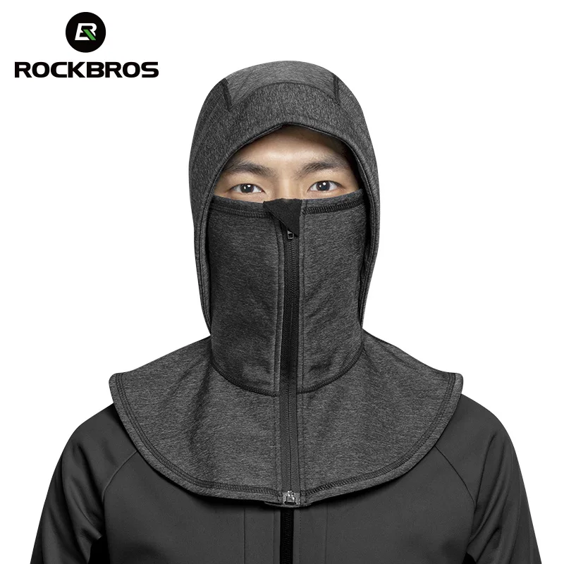 ROCKBROS велосипедная Зимняя Маска для лица флисовая гарнитура крышка шеи шапка