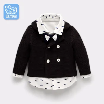 

Dinstry boys baby sweater coat autumn baby girl children's clothing spring and autumn Western style coat 3 years old