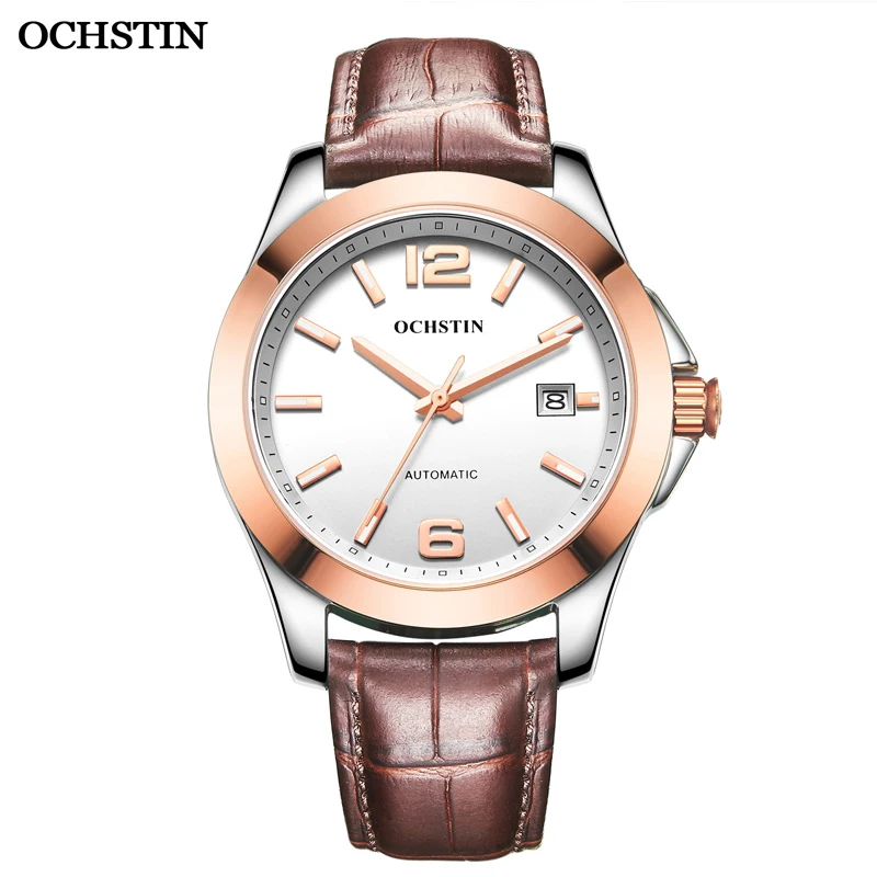 

OCHSTIN 2019 Top Brand Luxury Automatic Mens Bussiness Mechanical Wristwatch Clock Sapphire Self Winding Watch Relogio Masculino