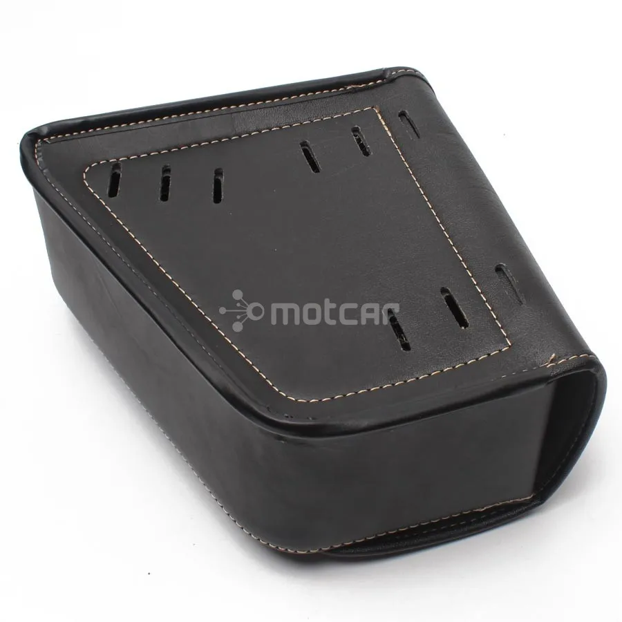 Для Harley Sportster XL883 1200 Honda Suzuki мотоциклетная черная сумка из искусственной кожи с