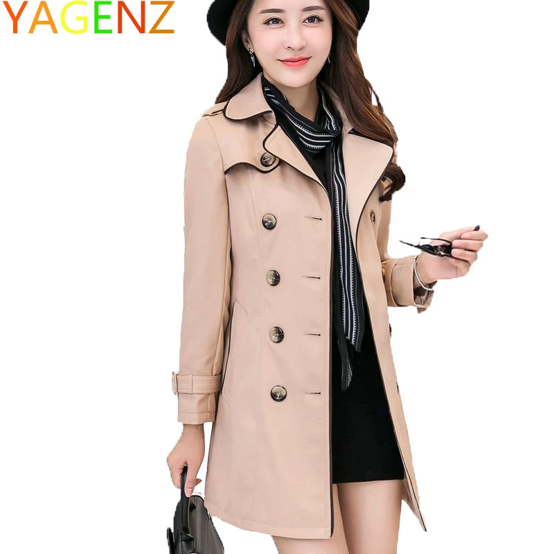 4xl Tuta Primavera Trench Delle Vento Autunno E Giacca Formato Sportiva brown Donne Impermeabili Nero Sottile Black Modo lungo 2019 Più Di Della Signora Cappotti Il Medio Del A Femminile khaki Cappotto zpBrnWB