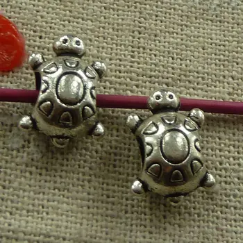 

120 pieces tibetan silver tortoise spacers 15x11mm #2668