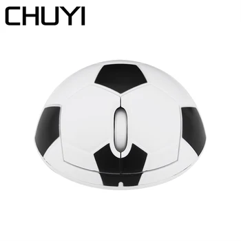 

CHUYI 2.4Ghz Wireless Computer Mini 3D Mouse Football Design Small Mice 1200DPI USB Optical Mause With Mouse Pad For Laptop Gift