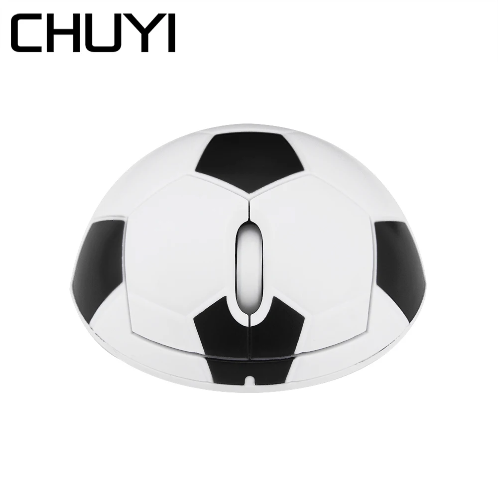 

CHUYI 2.4Ghz Wireless Computer Mini 3D Mouse Football Design Small Mice 1200DPI USB Optical Mause With Mouse Pad For Laptop Gift