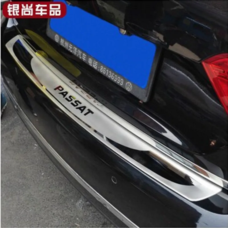 

High quality Car styling stainless steel Rear bumper Protector Sill For 2011-2013 Vw Passat B7 98CM
