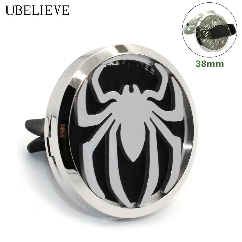 

Hot Spider Car Vent Diffuser Clip 38mm Aromatherapy Essential Oil Car Air Freshener Diffuser Locket Hollow Car Perfume Locket