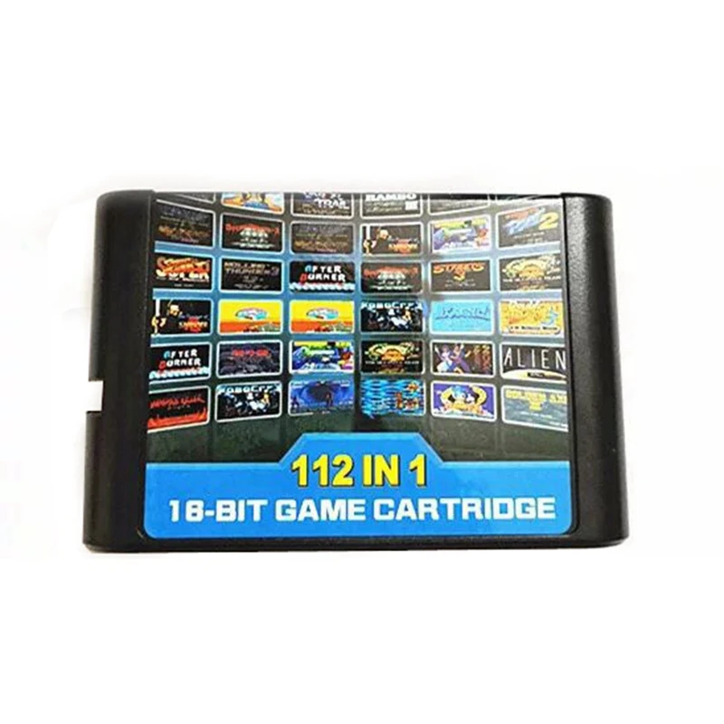 

The Latest 112 In 1 Game Cartridge 16 bit MD Game Card For Sega Mega Drive For Sega Genesis,only for original console