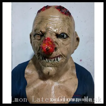 

Free shipping Halloween Party Cosplay Realistic Horror Halloween Full Face Party Mask Clown Ghost Mask Scary Masquerade Mask