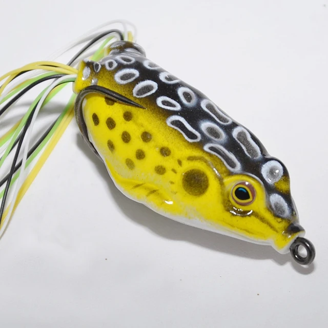 10 Pcs New Soft Topwater Bass Frog Lure Rubber Frog Fishing Lures