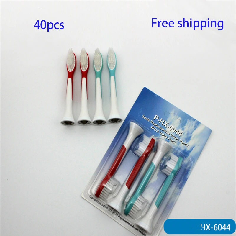 

40PCS HX-6044 Electric Toothbrush Heads Kids Soft Bristles for Philips Sonicare HX6781/HX6782/HX6902/HX6910/HX6911/HX6912
