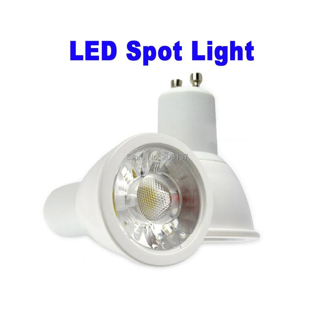 Супер яркий GU10 E27 светодиодные лампочки теплые/белый 85-265 В 7 Вт GU10 удара светодиодные лампы свет GU10 светодиодный прожектор