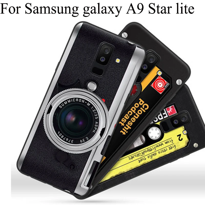 2 шт. для Samsung galaxy A9 Star lite чехол в стиле ретро мультяшный мягкий A 9 A6050 задние чехлы |