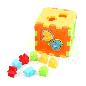 

Cute Kid Baby Colorful Block Magic Cube Toy Educational Great Shape Sorting Gift