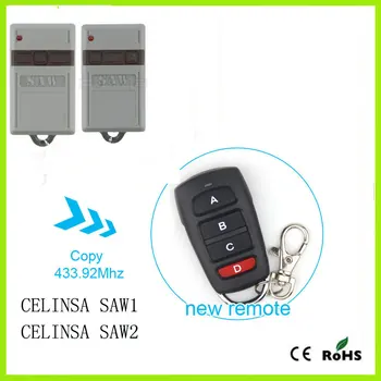 

CELINSA SAW1 Replacement Compatible remote control transmitter, clone 433.92MHz CELINSA SAW2