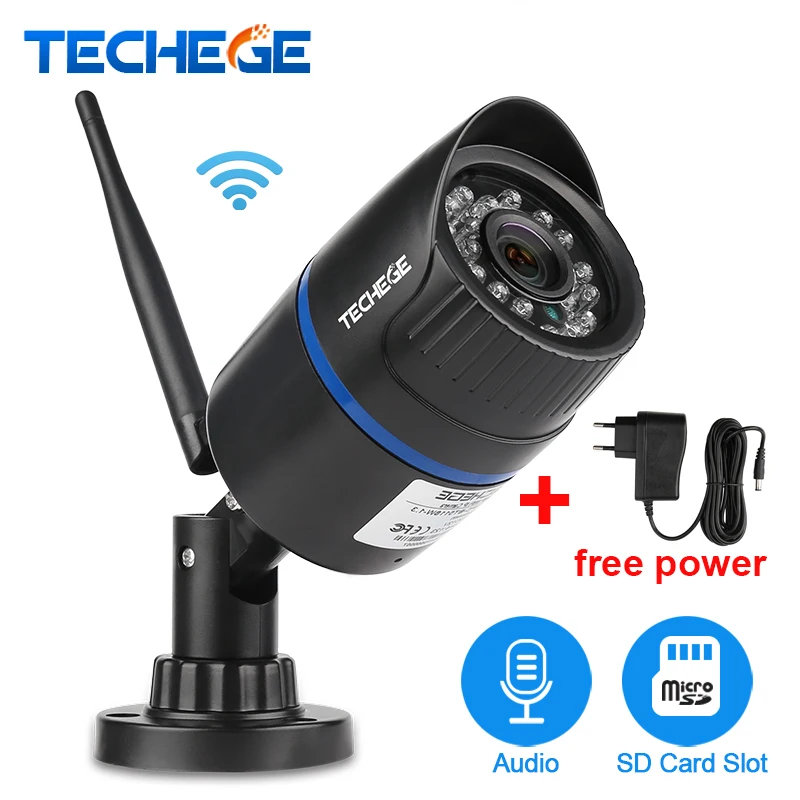 Techege 720P WIFI IP Camera 1080P HD Network 1 0MP WiFi Camera Audio Record Waterproof Nignt