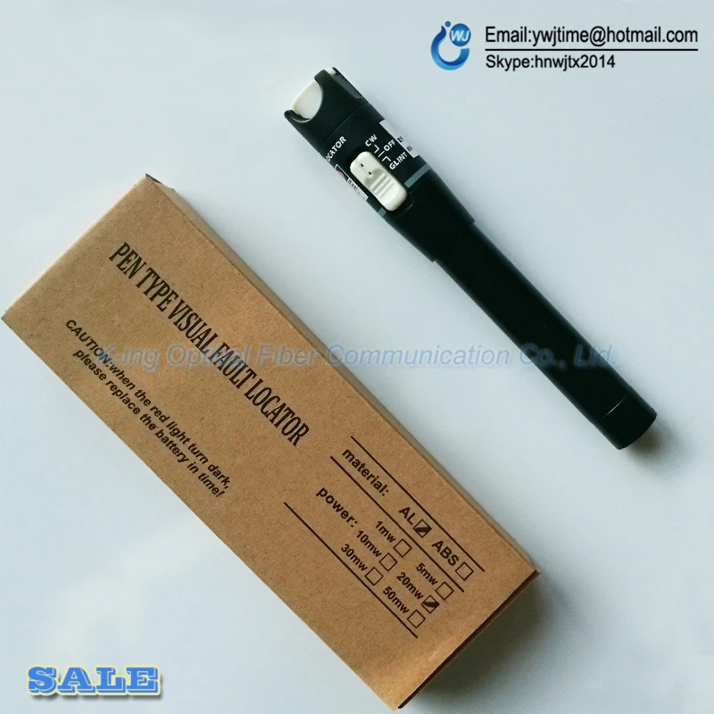 

King Honest VFL 20 km Fiber optic visual fault detector pen out pw : >20mW Visual Fault Locator