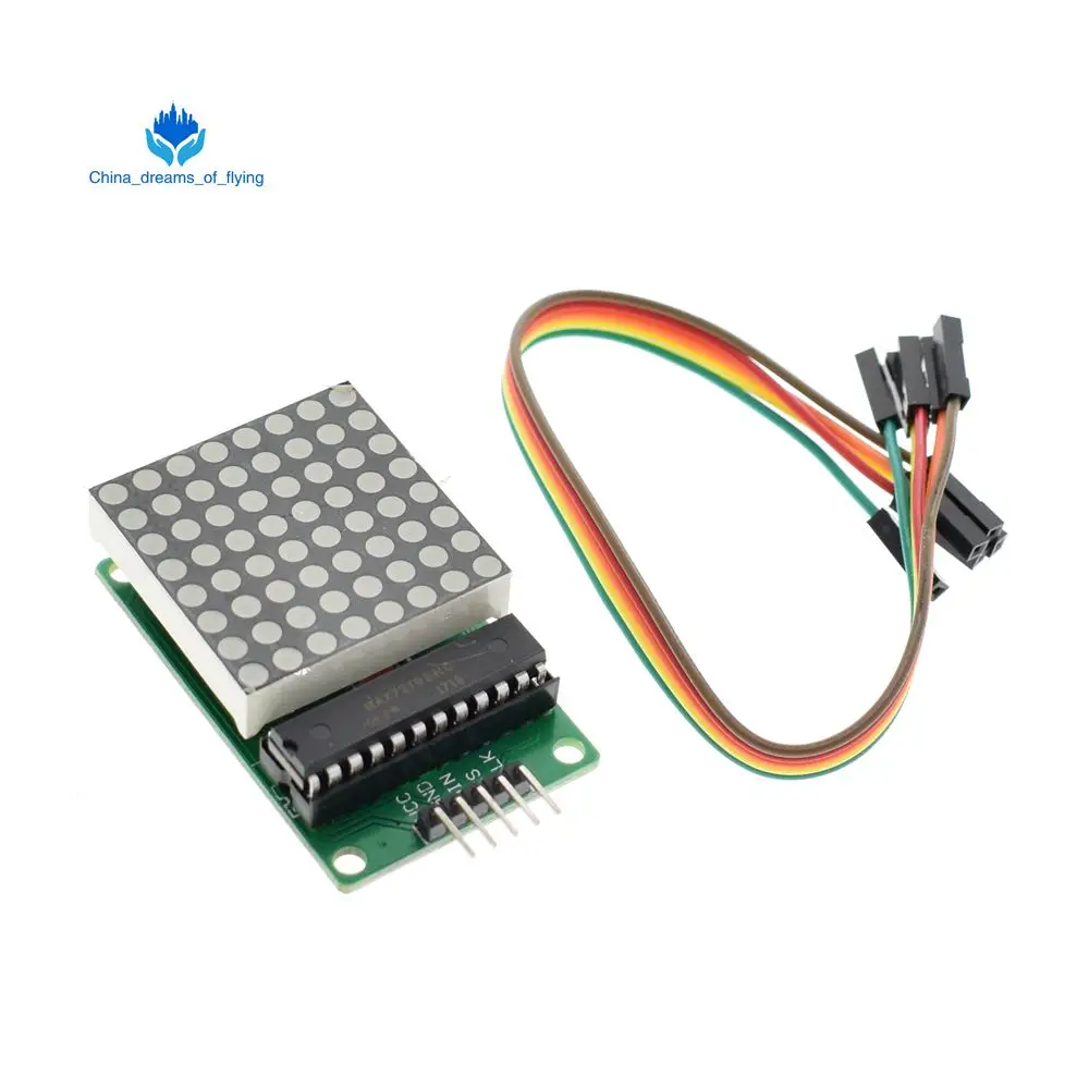 

Dot matrix display module MAX7219 single-chip control module DIY kit for arduino