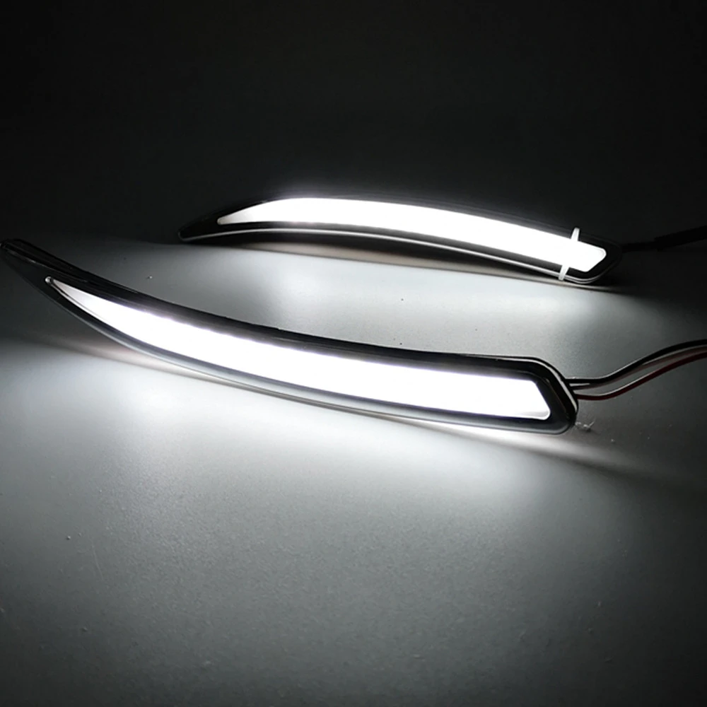 

CSGJMY 2PCS LED DRL Daytime Running Light With Turn Signal Lamp For Buick Regal GS Opel Insignia 2010 2011 2012 2013 2014 2015
