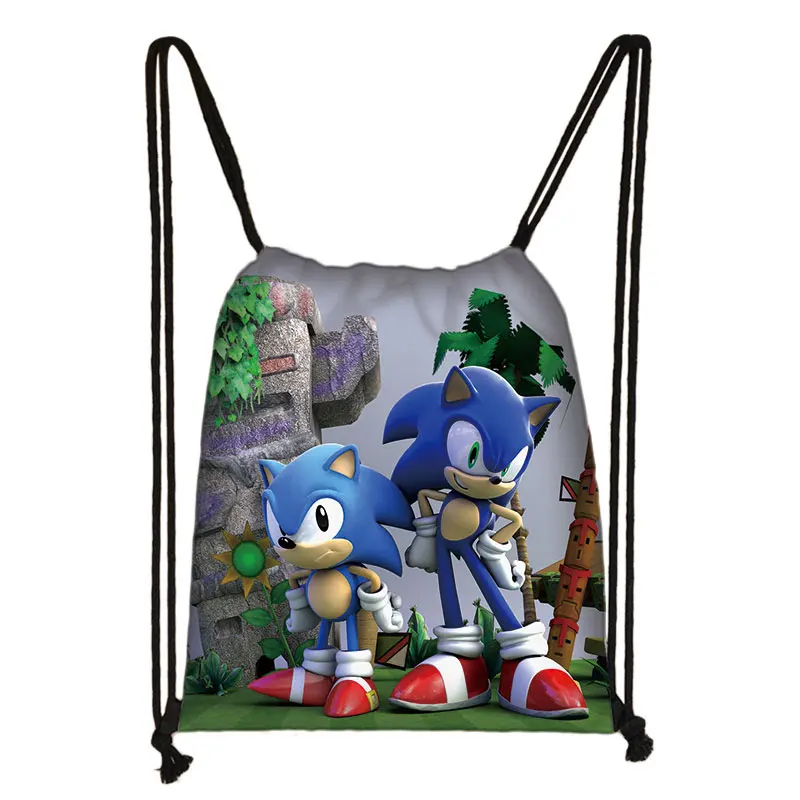 Mario Sonic Boom Hedgehogs 3D Drawstring Bag Printing Backpack Daily Casual Boys Girls knapsack Drawstring Bags - Цвет: 007