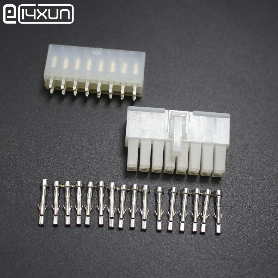 

1sets 5557 5569 16P Straight Pin Wire Terminals Electrical Connector 4.2mm 16Pin Plug jack for Car Auto PC ATX