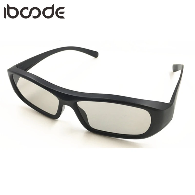 Iboode Поляризационные 3D очки Пассивные телевизоры RealD кинотеатры ТВ мужские и
