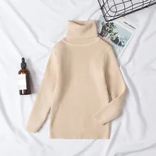 Новинка года; свитера для девочек; однотонные свитера ярких цветов для мальчиков; сезон осень; Новинка; вязаный свитер в рубчик для маленьких девочек; детская одежда для девочек