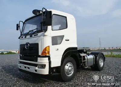 LESU 1/14 RC HN700 4*2 Модель тягача прицепа грузовика Металлическое шасси 2 оси Tmy