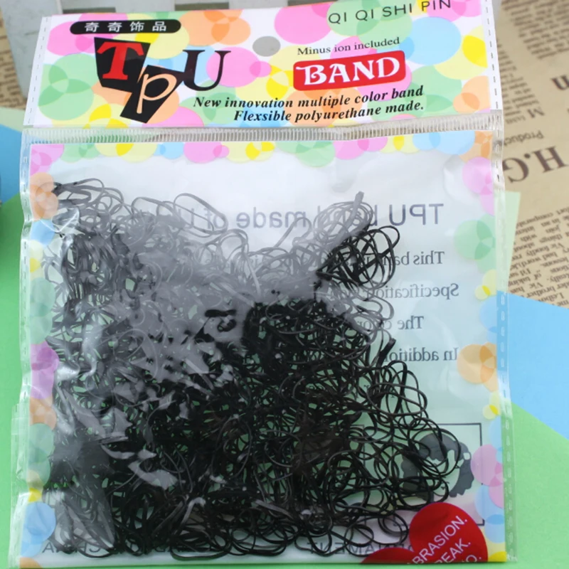 

400-500 Pcs Kid Girl Rubber Ponytail Holder Hairband Rope Elastic Hair Bands Ties Braids Plaits Hair Bands Decoration Accessory