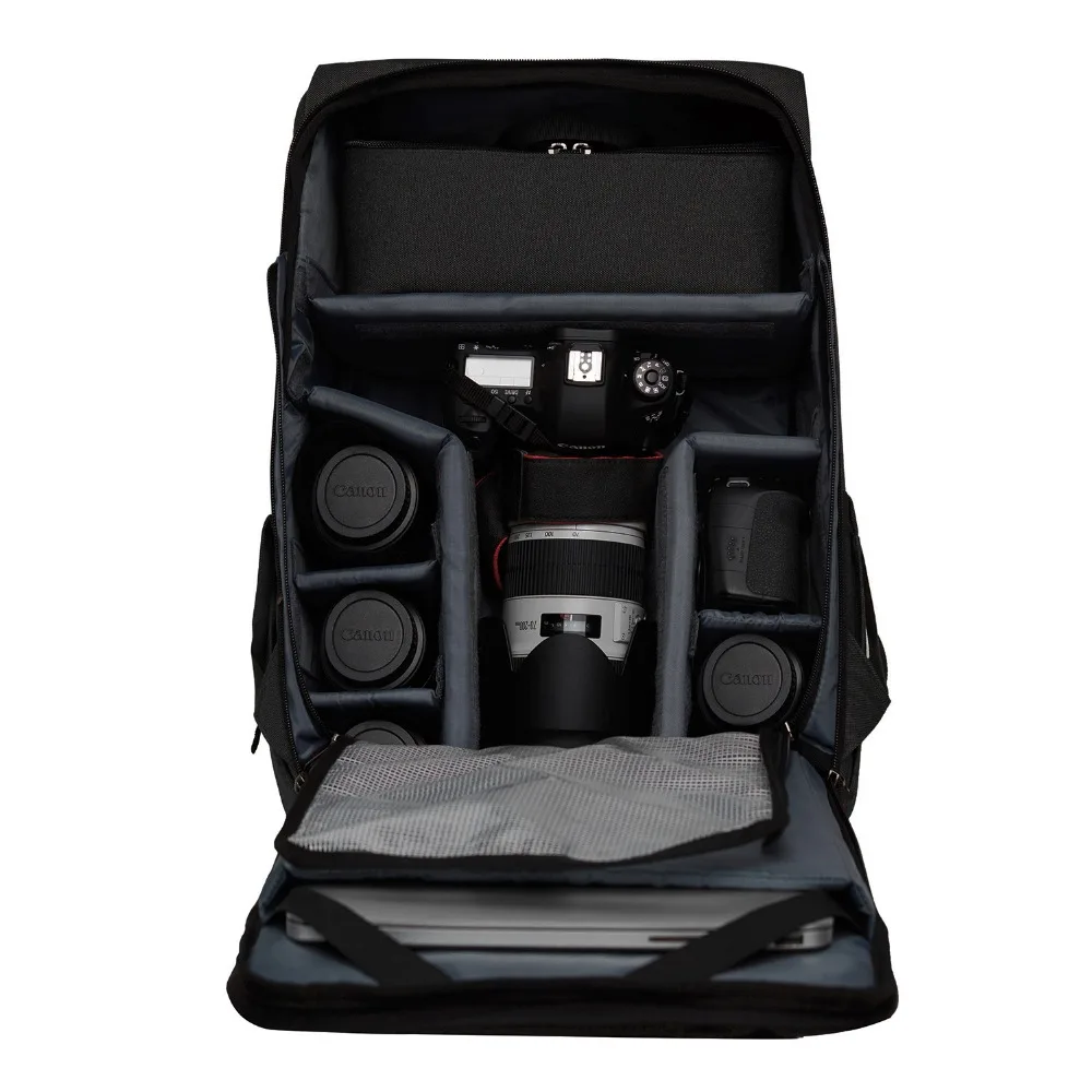 BAGSMART рюкзак для SLR/DSLR камеры s 15," Сумка для ноутбука с водостойким дождевик крепление штатива