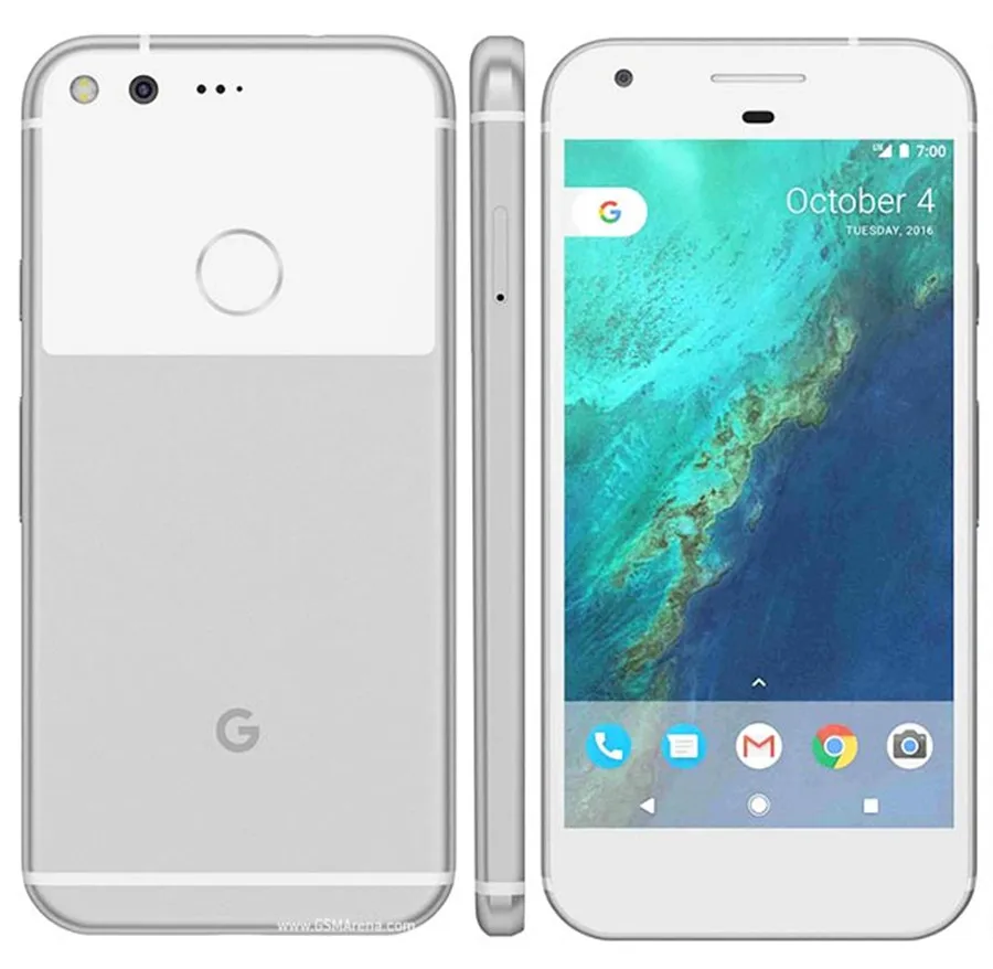 Google Pixel разблокированный GSM 4G LTE Android 5,0 ''12.3MP четырехъядерный ОЗУ 4 Гб ПЗУ 128 Гб мобильный телефон AMOLED отпечаток пальца