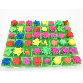 

12PCS Growing In Water Bulk Swell Flower Pot Various Kinds Mixed Expansion Toy Colorful Puzzle Creative Magic Toys NGG08