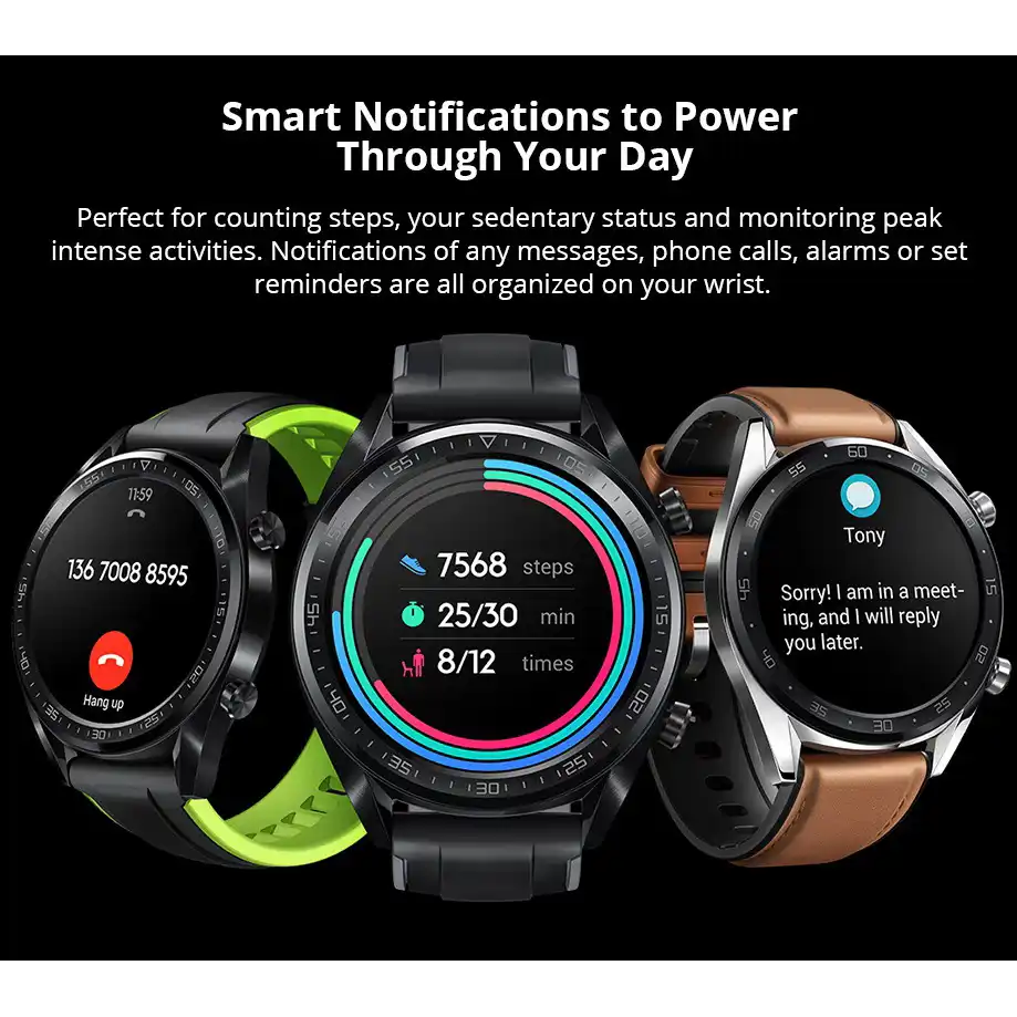 [Глобальная версия] Смарт часы Huawei Watch GT мульти спортивные NFC GPS фитнес трекер для