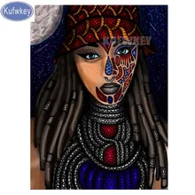 5D DIY алмазная живопись аксессуары портрет фото на заказ Алмазная картина Полная площадь daimond Африка женщина Диамант картина искусство
