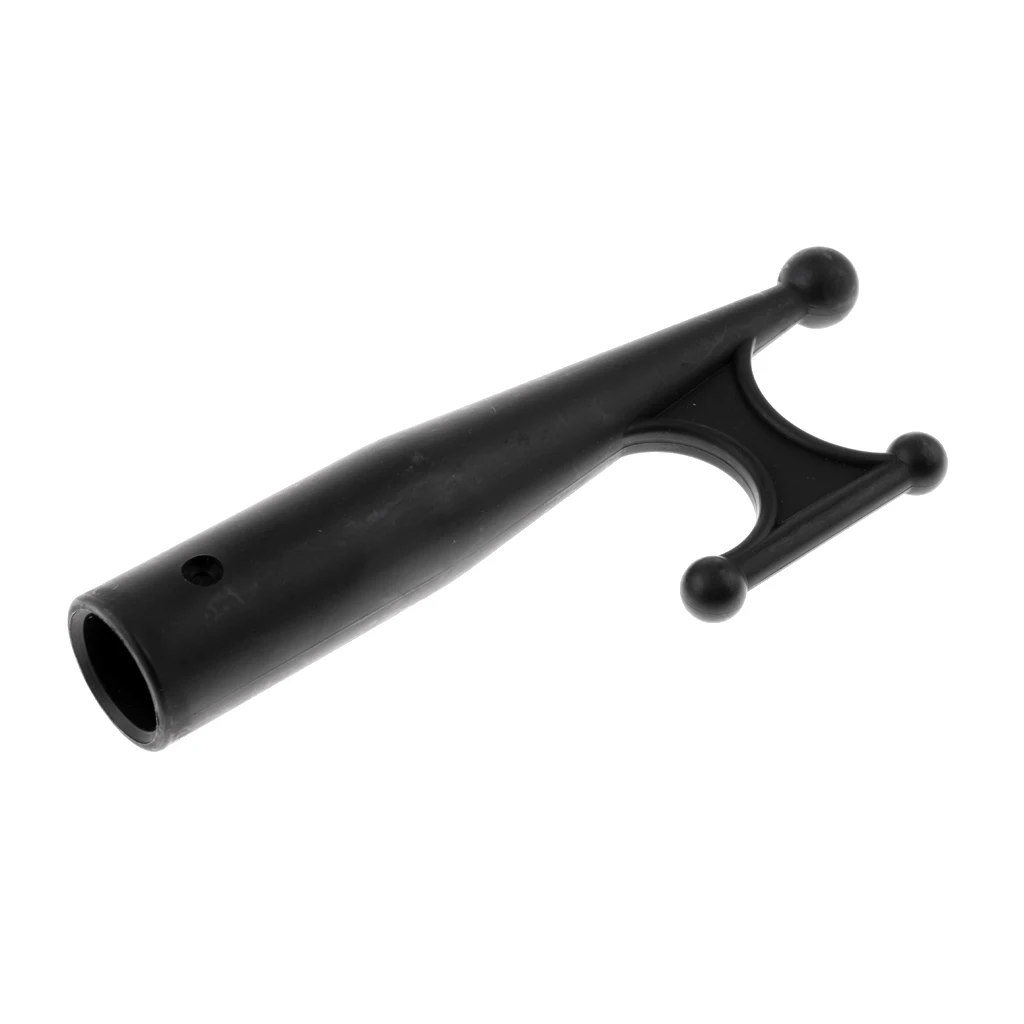 20cm Boat Hook Attachment for Extension Pole 1 inch 25mm - Marine Docking Mooring Hook Head Replace - Black