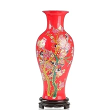 Красный ваза керамическая бутылка керамики рыбий хвост бутылка