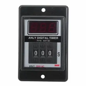 

AC 220V Power ON Delay Timer Time Relay 1-999s with base socket
