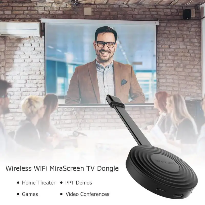 1080P HD TV Wecast E9 Miracast Any Cast беспроводной DLNA AirPlay зеркальный HDMI ТВ стик Wi Fi дисплей
