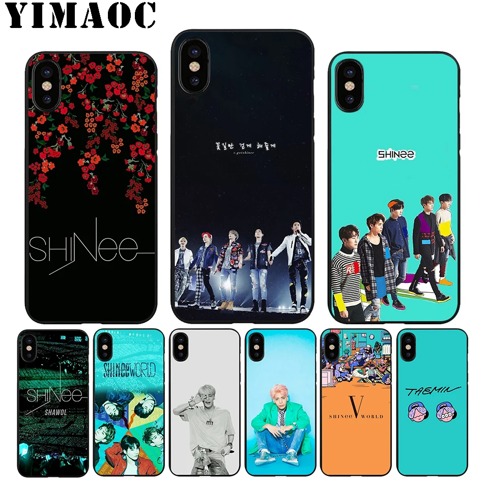 YIMAOC A52 SHINee Band Мягкий силиконовый чехол для iPhone 11 Pro Xr Xs Max X или 10 8 7 6 6S Plus 5 5S SE |