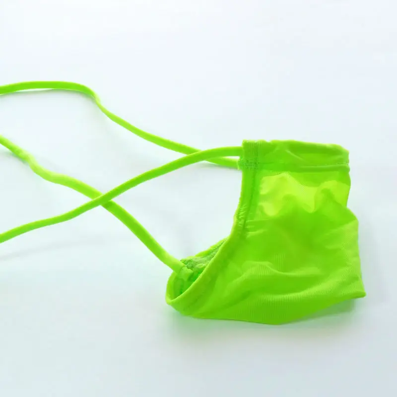 

G3452 mens sexy string pouch thong mini pouch a bit C-thru Soft Smooth Jersey silky cool