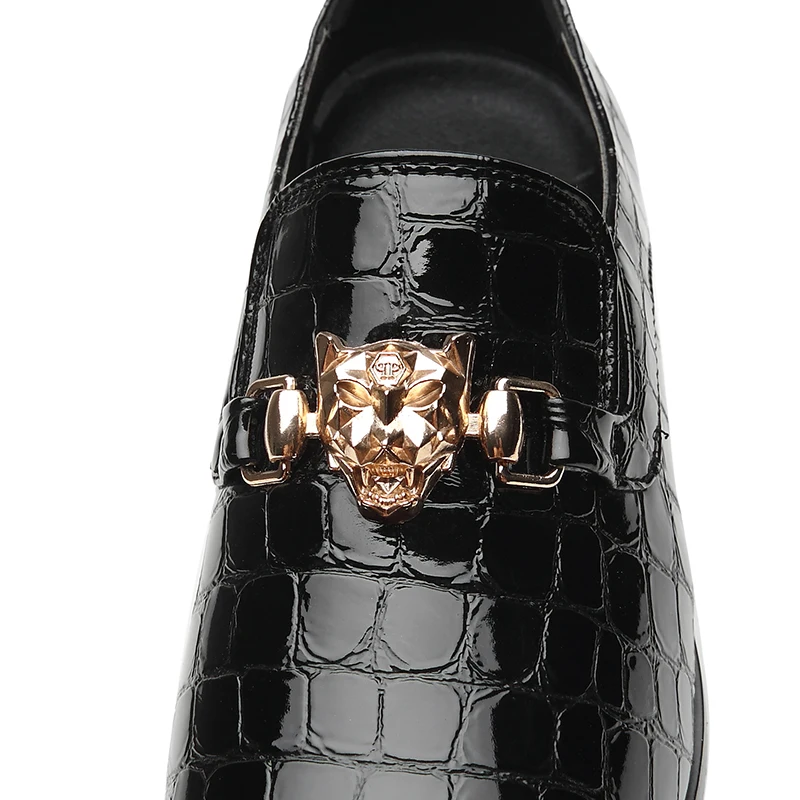 Мужские модельные туфли больших размеров; элегантные свадебные туфли с острым носком и крокодиловым узором для взрослых; офисная Классическая нарядные туфли для мужчин;#802