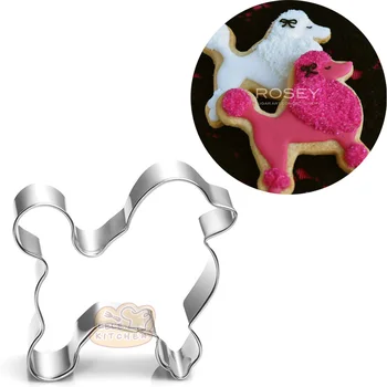 

DIY Cute Dog Poodle Shape Aluminium Alloy Biscuit Mold Cookie Cutter Cake Decorating Tools Kitchen Baking Tools 8086