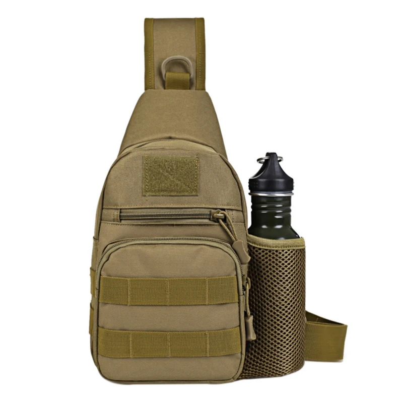 Running Outdoor Running Fitness Bag Travel Camping Bag with Kettle Cover Chest Bag Hiking Riding Slung Shoulder Bags