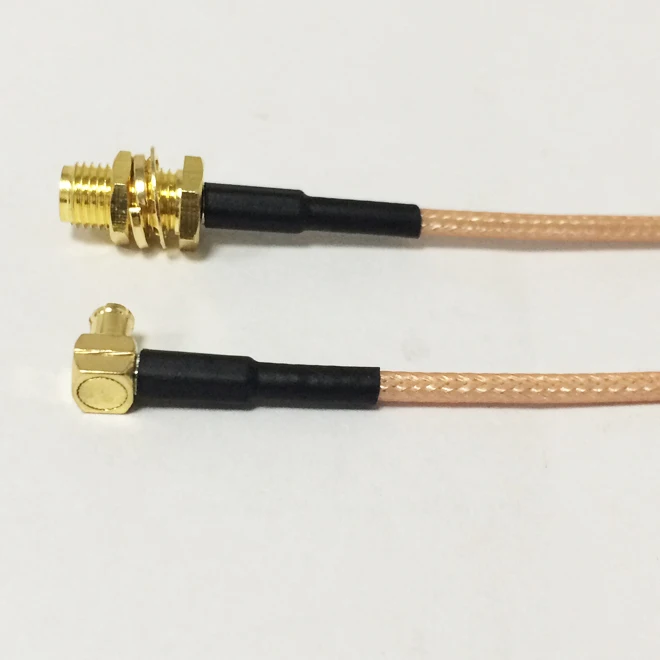 

1PC New MCX Female Jack nut to MCX Male Plug Right Angle Connector RG316 Coaxial Cable Pigtail 5cm