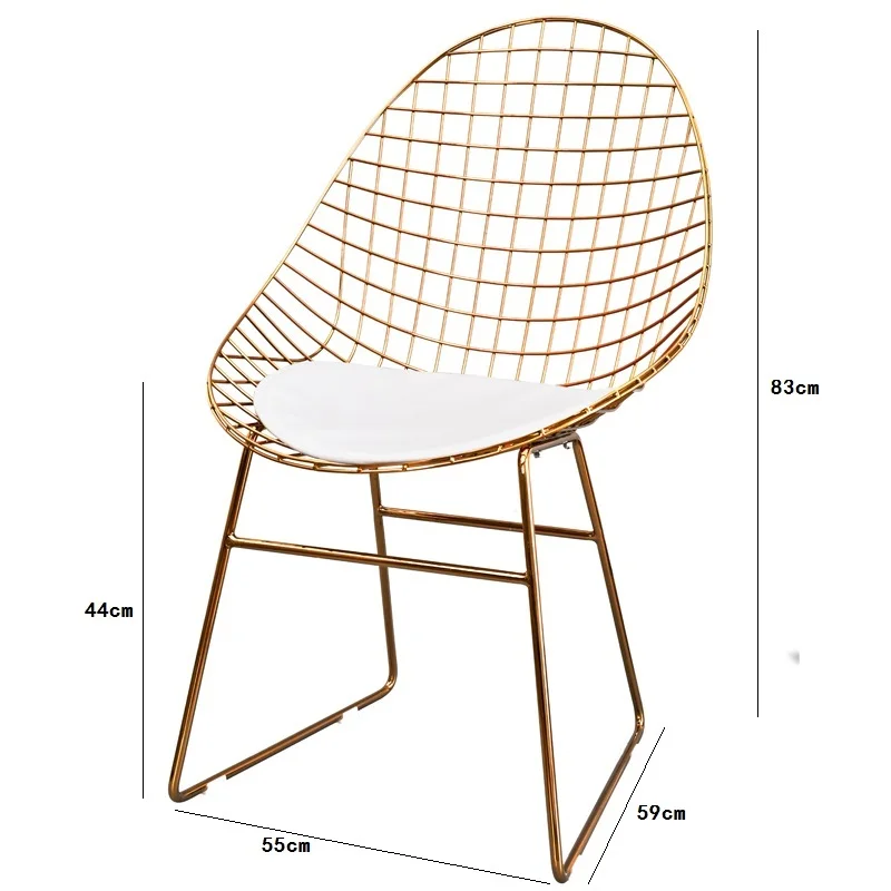 Дизайн Северной Европы, мебель для столовой, минималистичный современный обеденный стул, металлический lron, Балконный стул, оригинальное кофейное кресло