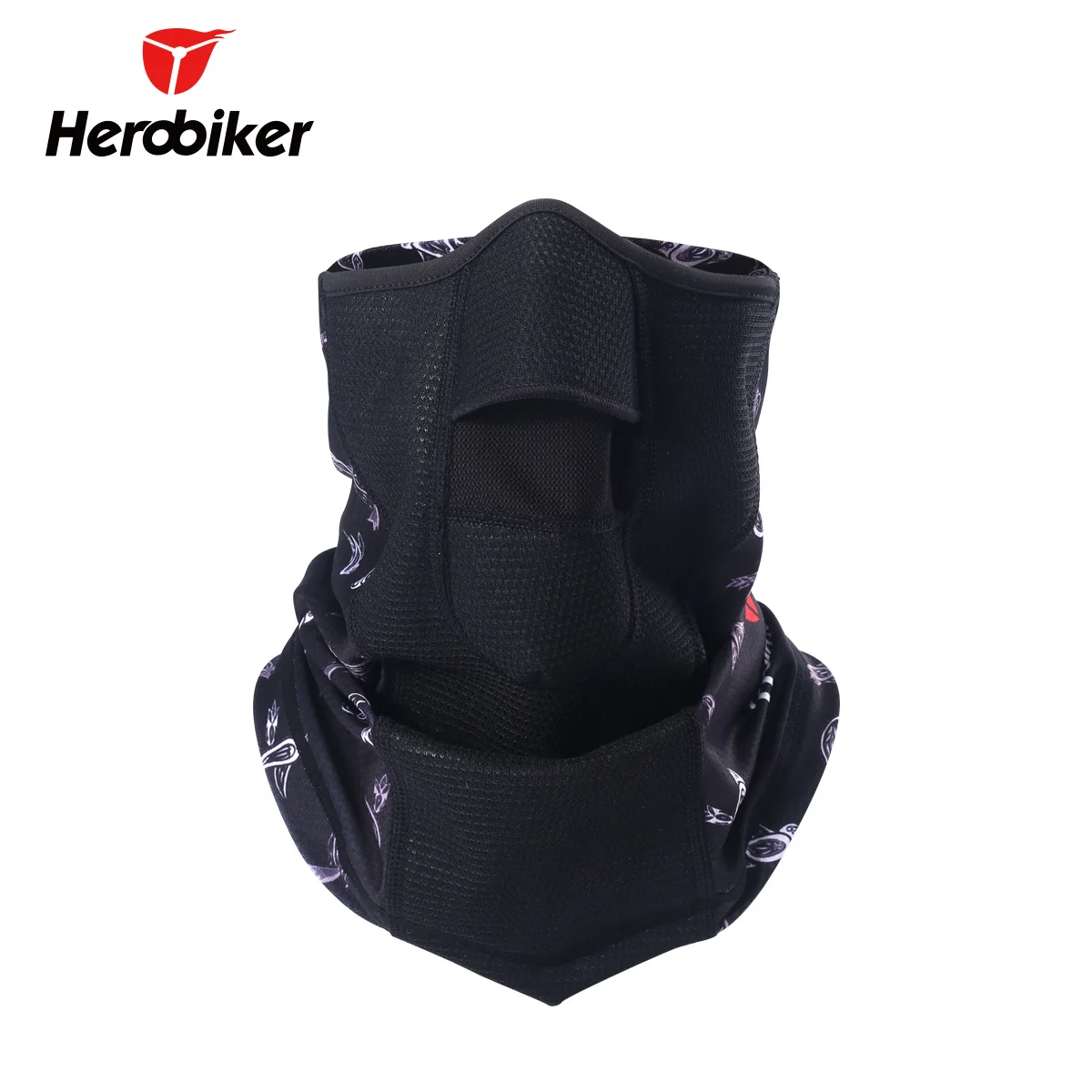 HEROBIKER мотоциклетная маска для лица мото для женщин и мужчин мотоциклетная маска военный шарф под шлем ветрозащитная тактическая маска для лица Лыжная маска - Цвет: MMZ 0079 02