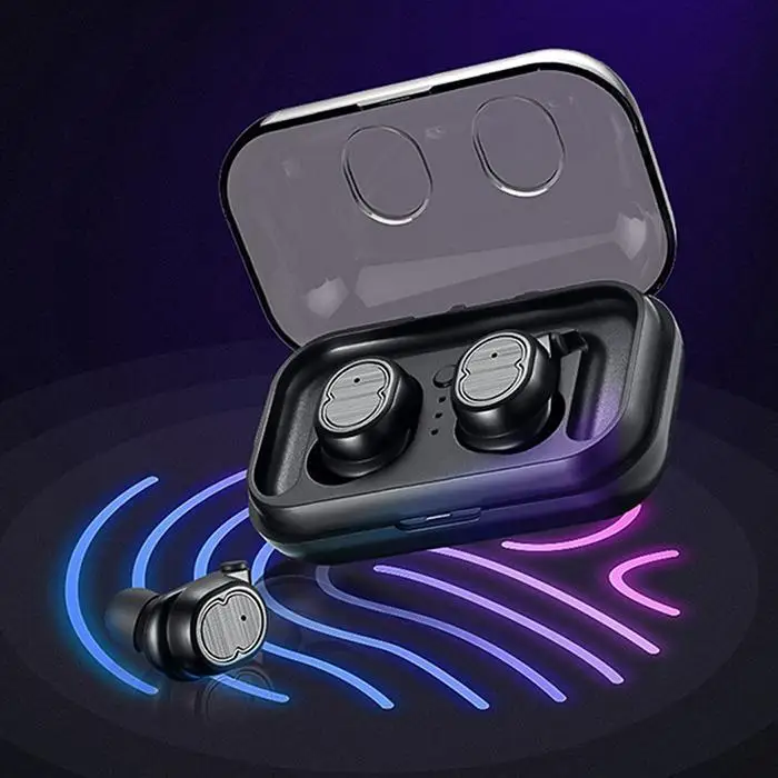 Mini TWS Portable Wireless Earphone Bluetooth 5.0 Hifi Stereo Sport Wireless Earphone with Charging Box Bluetooth Earbuds